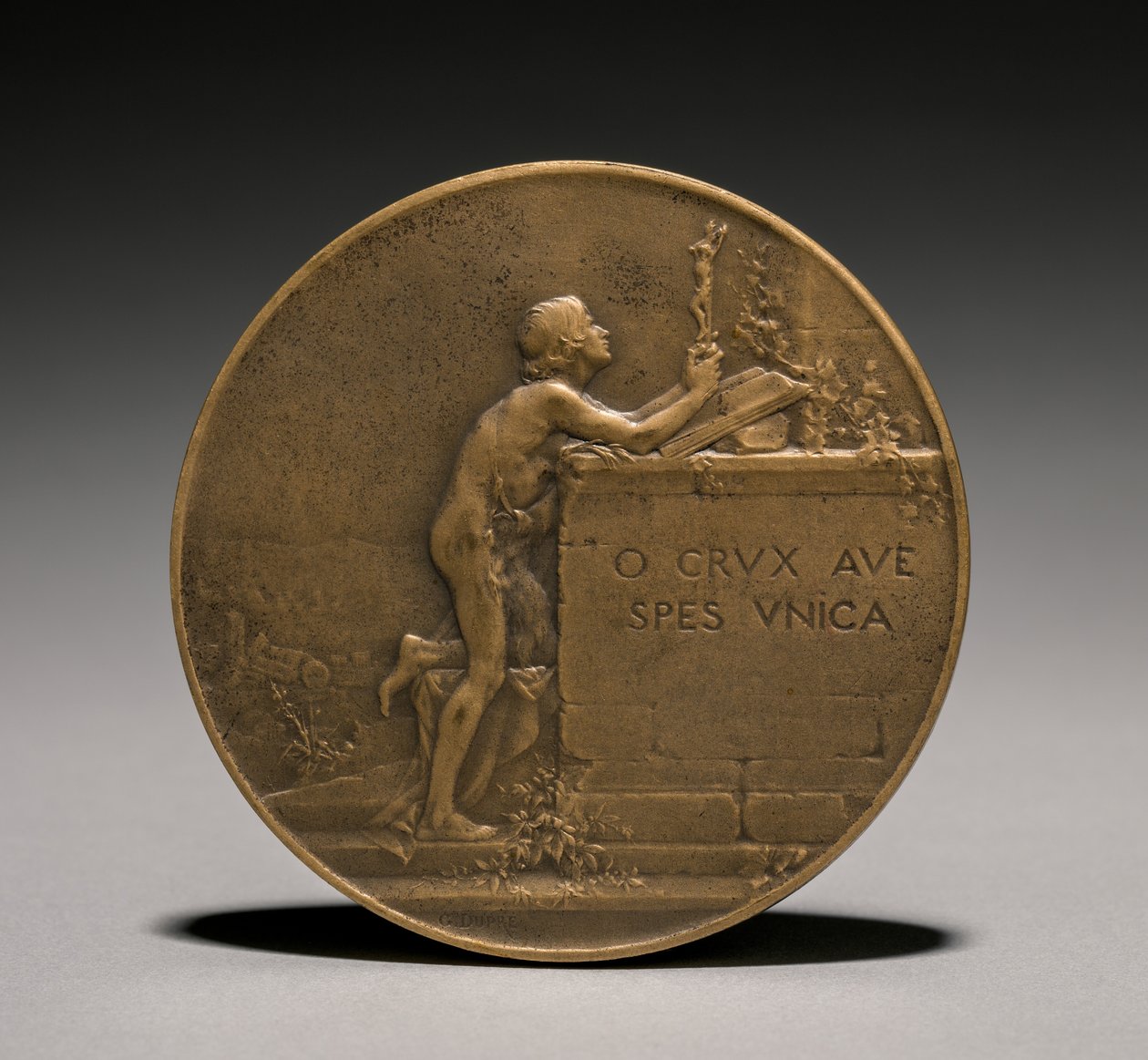 Medaille keerzijde, 1800s door Jules Dupré