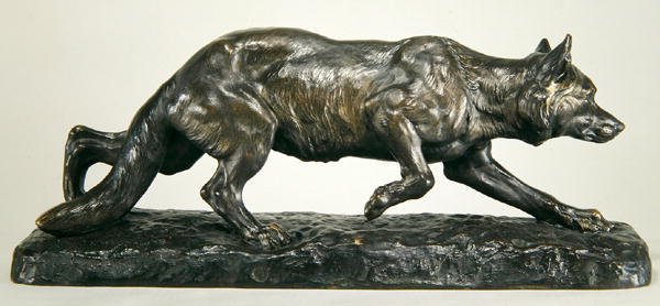 Kruipende wolf door Jules Edmond Masson