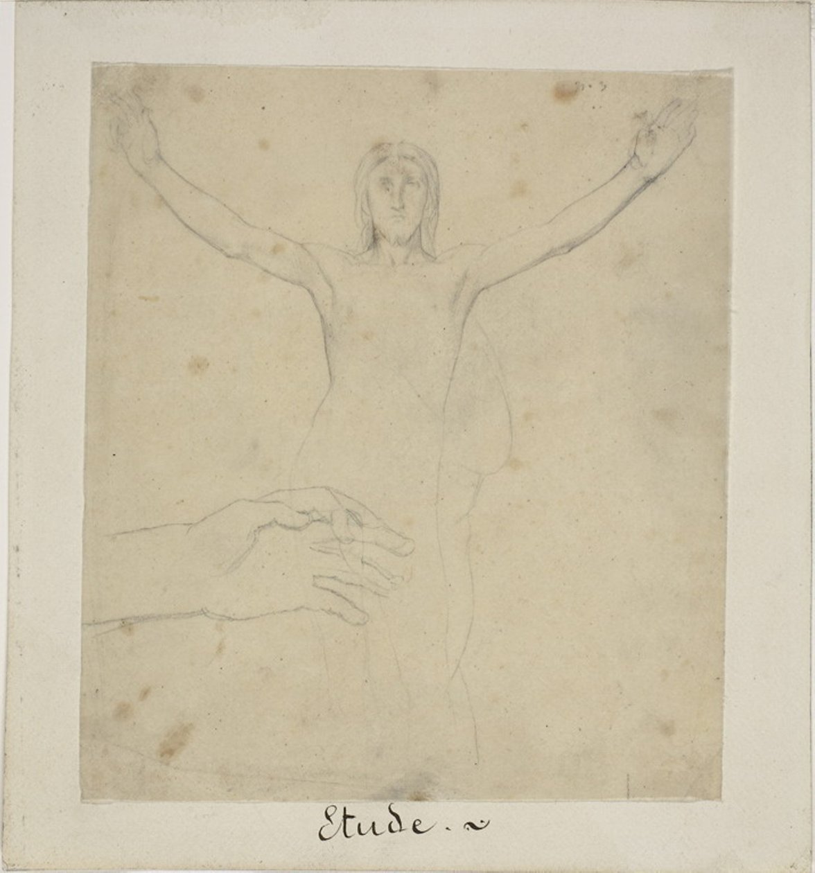 Studie voor Opstanding door Jules Elie Delaunay