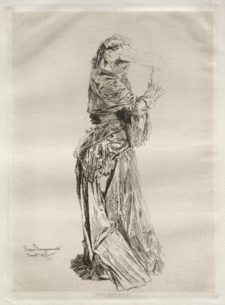 Een Genoise door Jules Ferdinand Jacquemart
