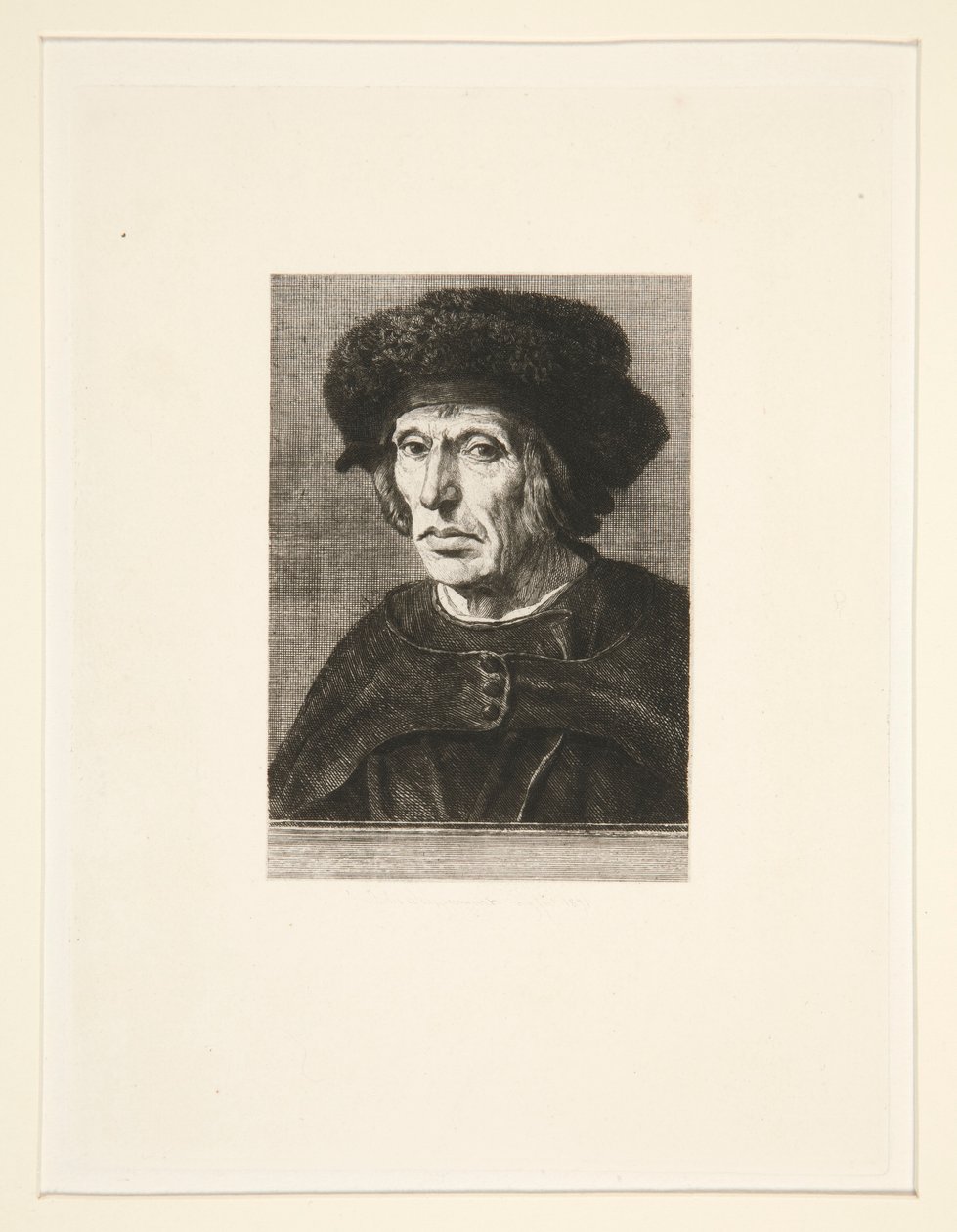 Jacob Willemz van Heem (de kunstenaar) door Jules Ferdinand Jacquemart