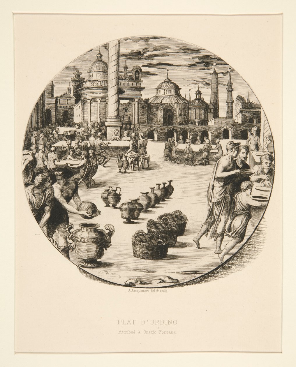 Plat d door Jules Ferdinand Jacquemart