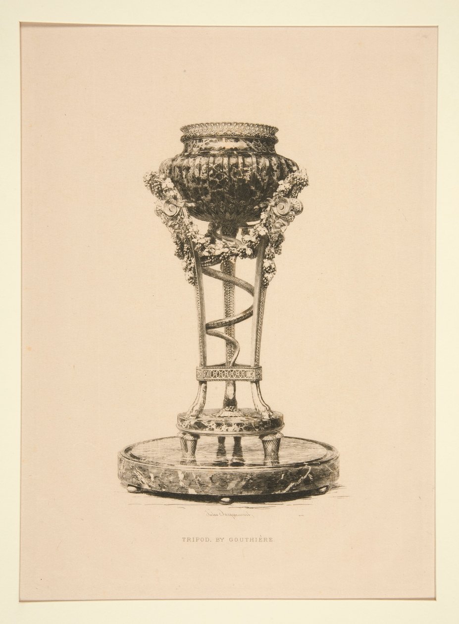 Driepoot (door Gouthiere) door Jules Ferdinand Jacquemart