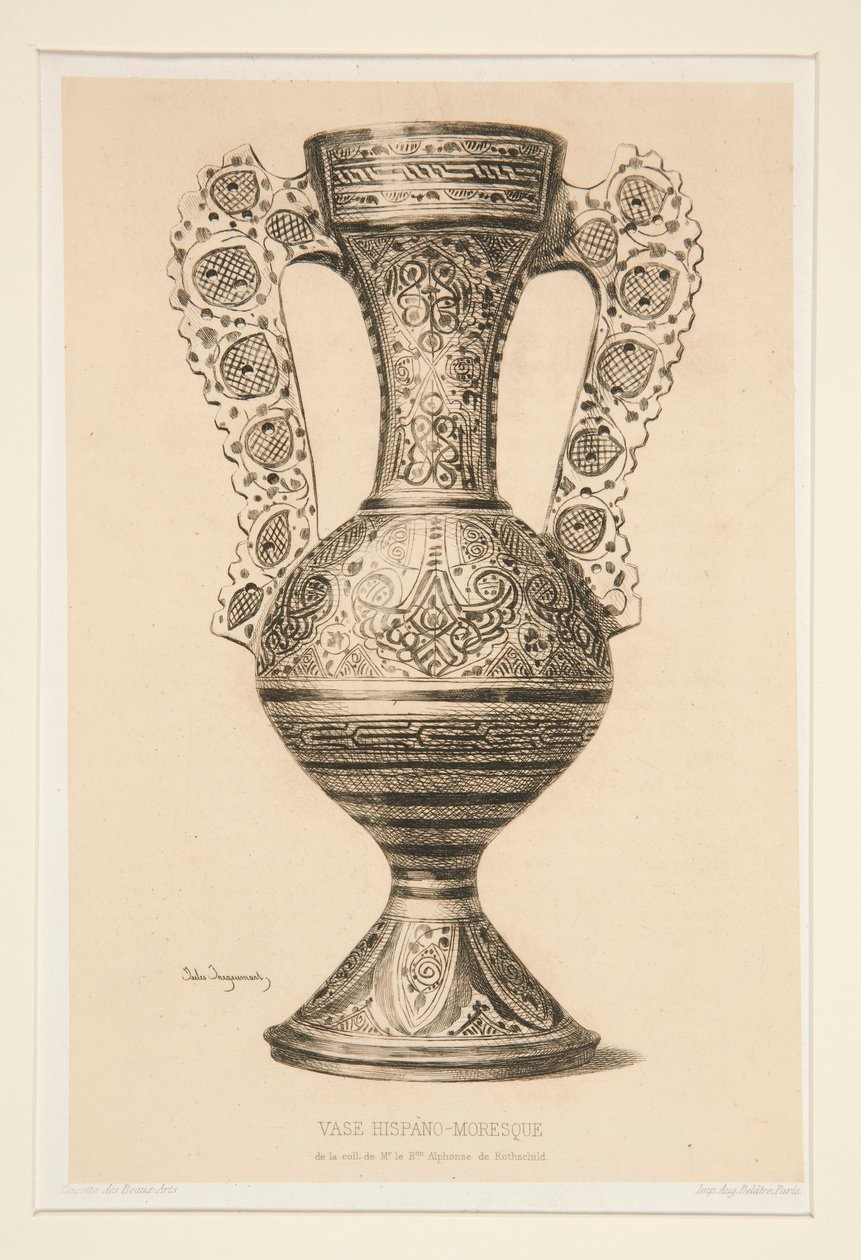 Hispano-Moorse vaas door Jules Ferdinand Jacquemart