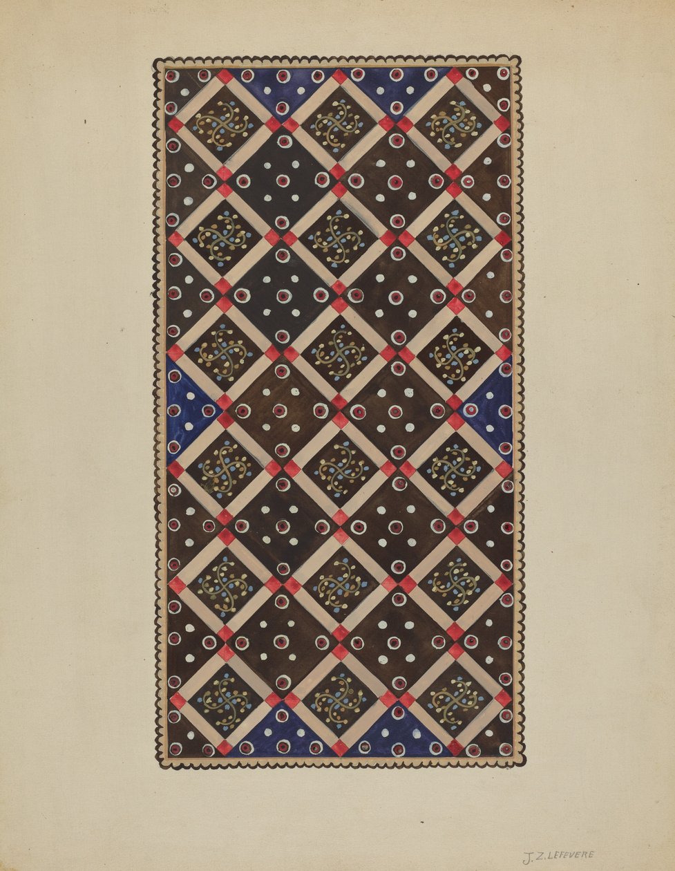 Knopenkleed, ca. 1936 door Jules Lefevere