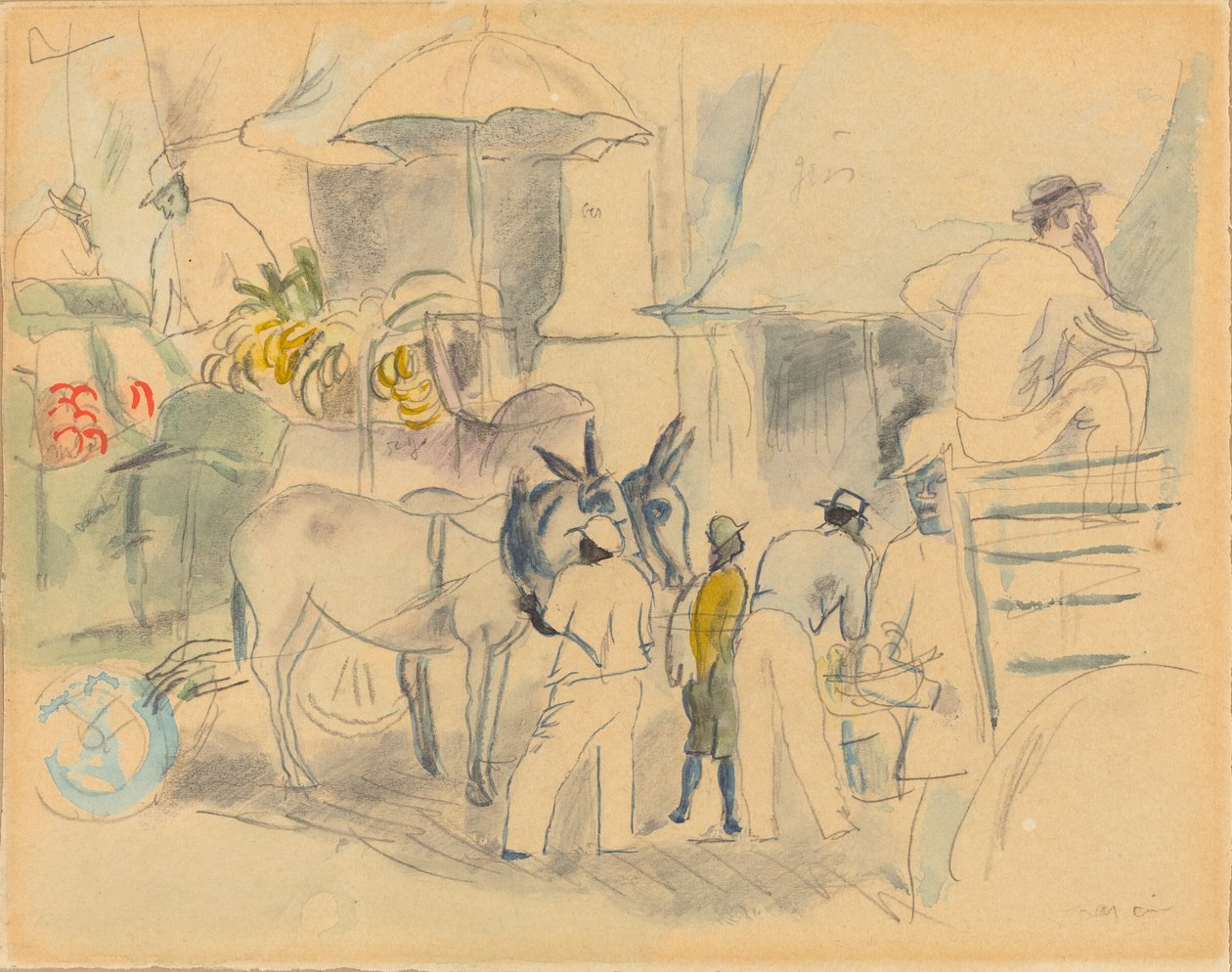 Havana door Jules Pascin
