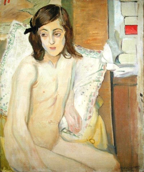 Naakt Jong Meisje door Jules Pascin