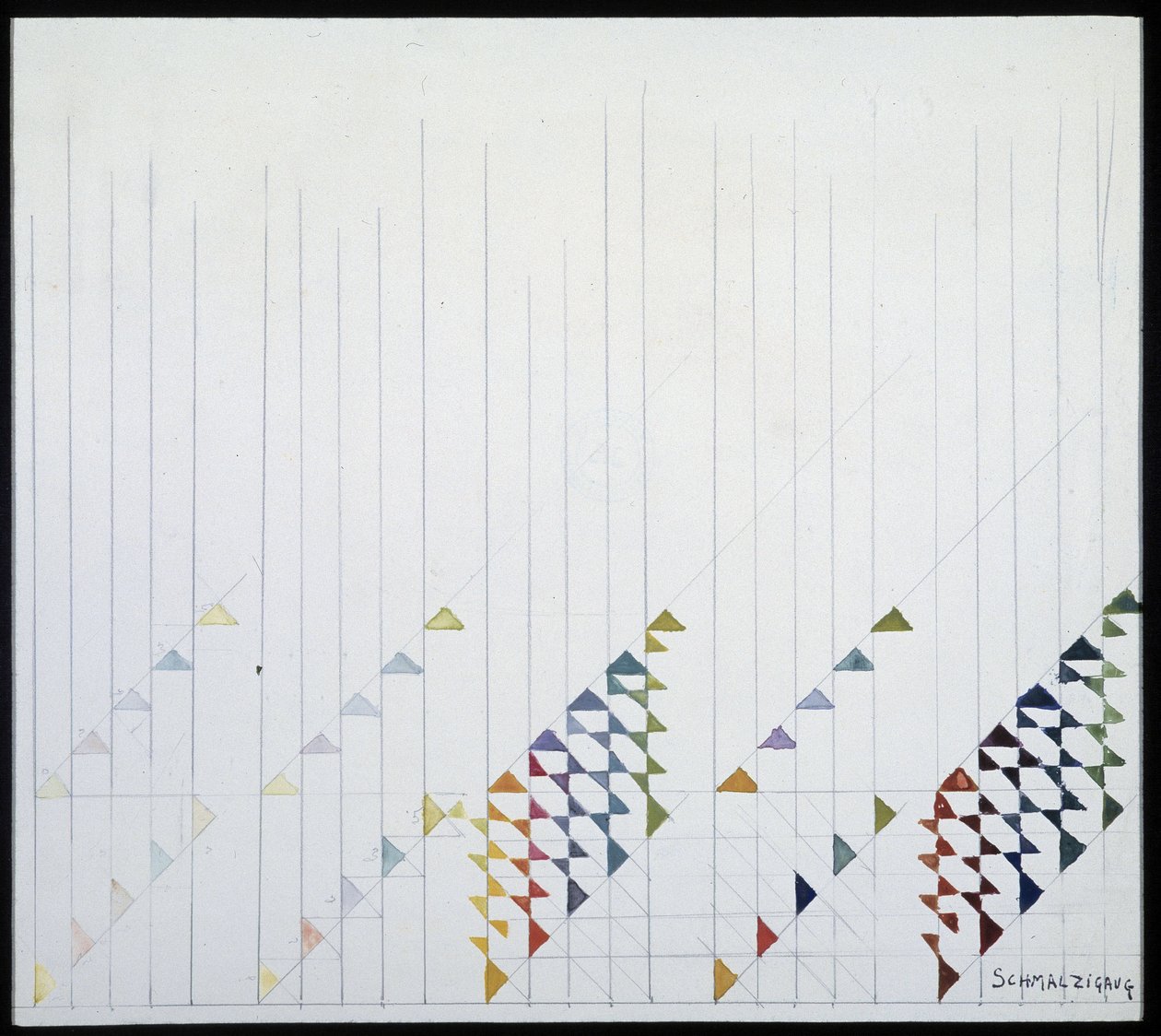 Futuristische kunst door Jules Schmalzigang, circa 1914 door Jules Schmalzigaug