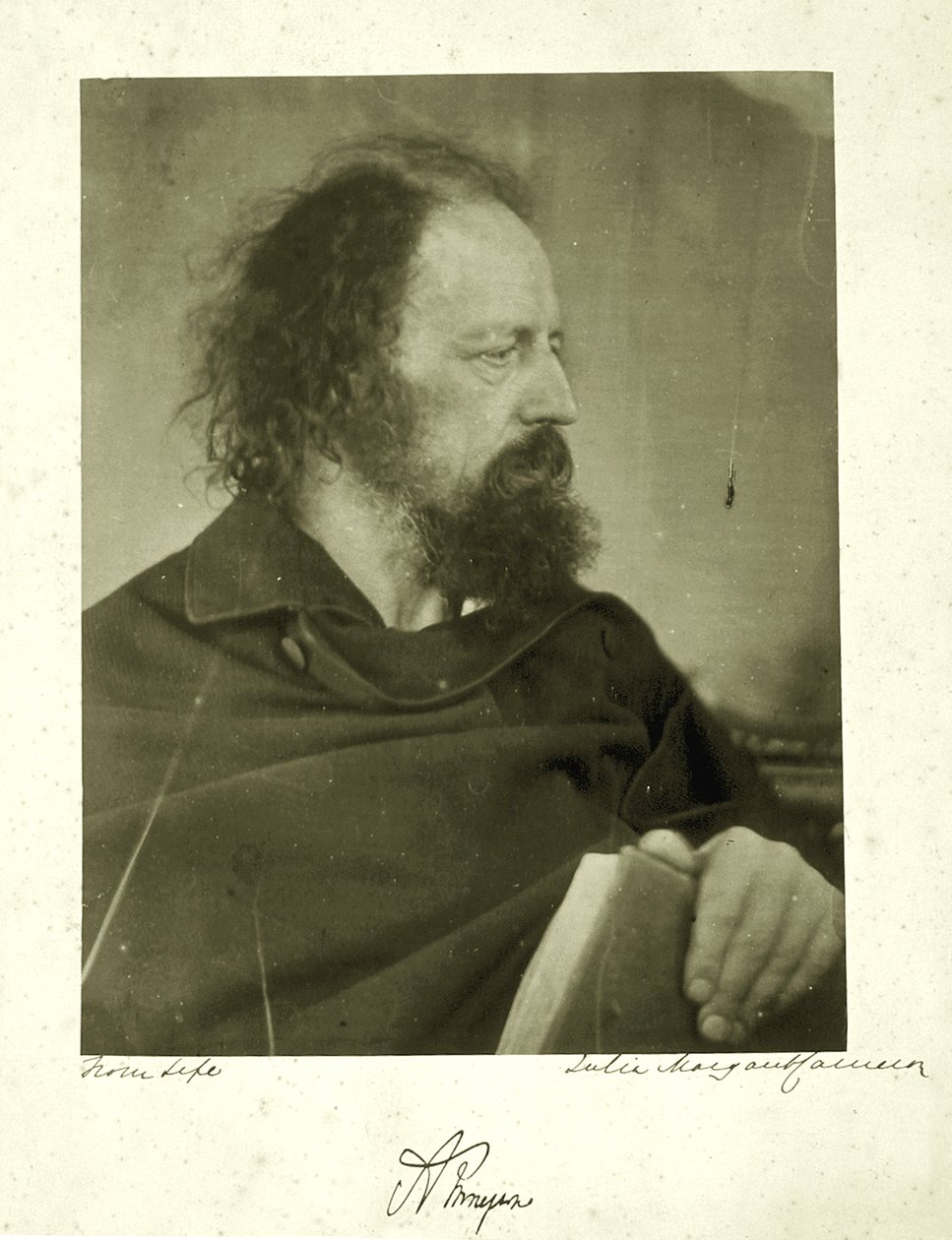 Alfred Tennyson, de Vuile Monnik, 1865 door Julia Margaret Cameron