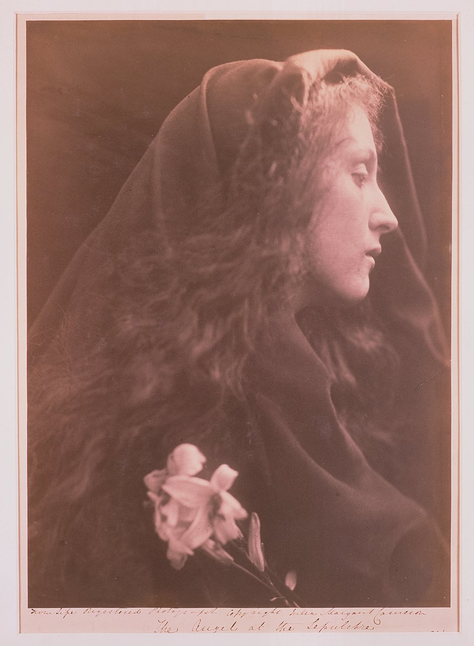 De Engel bij het Graf door Julia Margaret Cameron