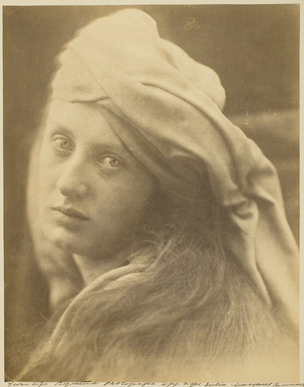 Een Studie van Beatrice Cenci door Julia Margaret Cameron