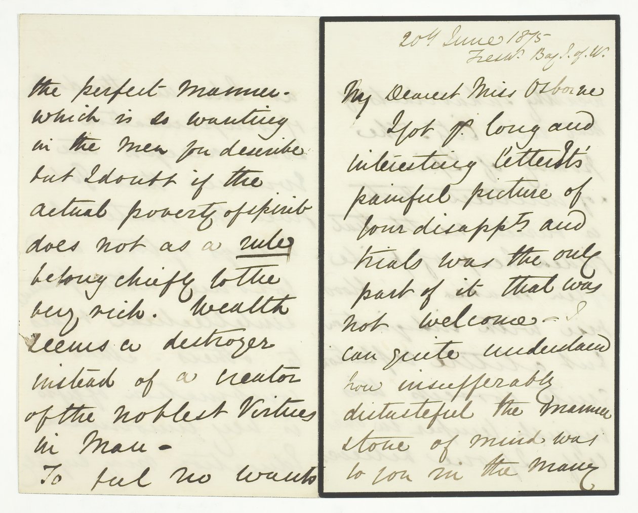 Handgeschreven Brief, 20 juni 1875 door Julia Margaret Cameron