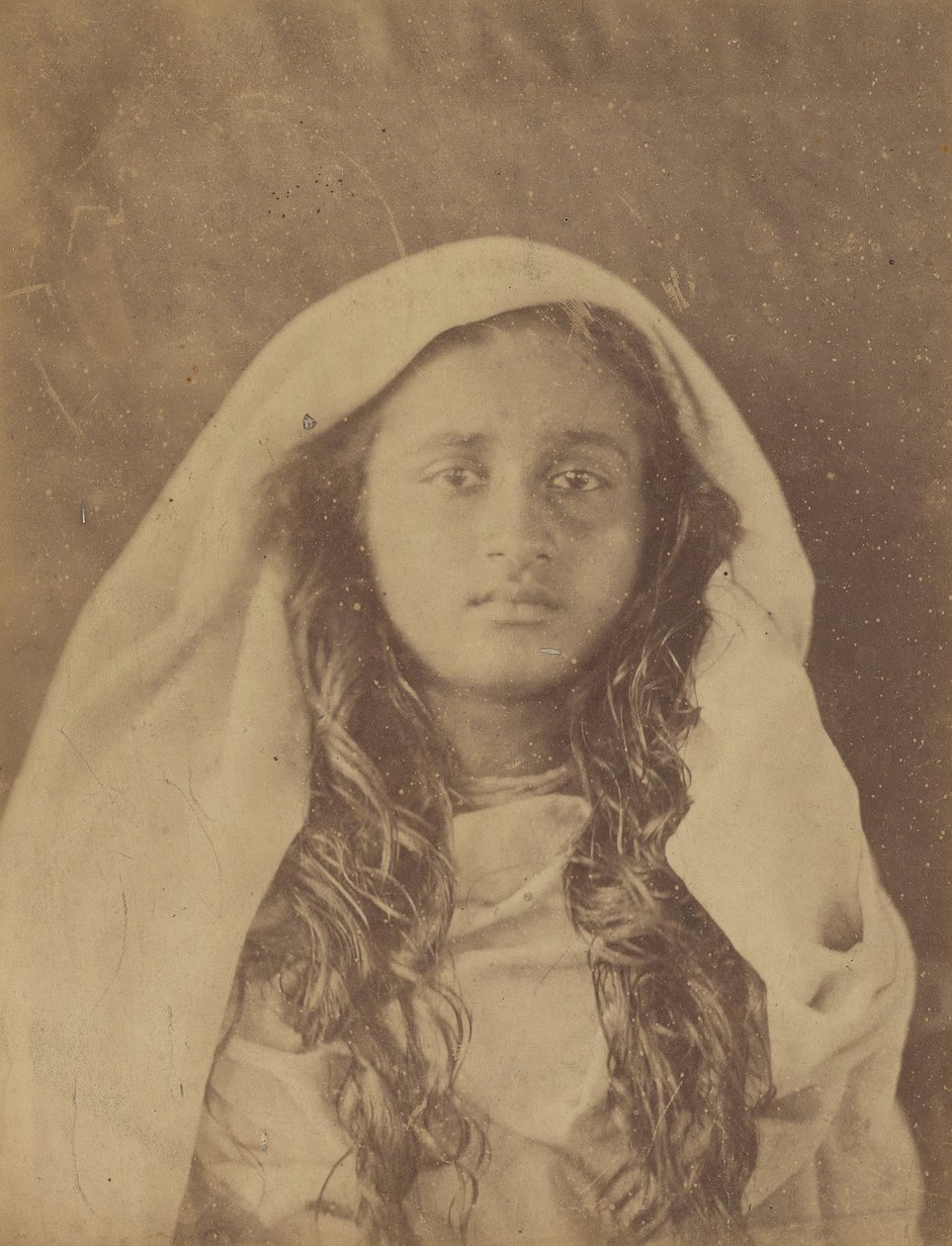 Ceylonese Vrouw, 1875-79 door Julia Margaret Cameron