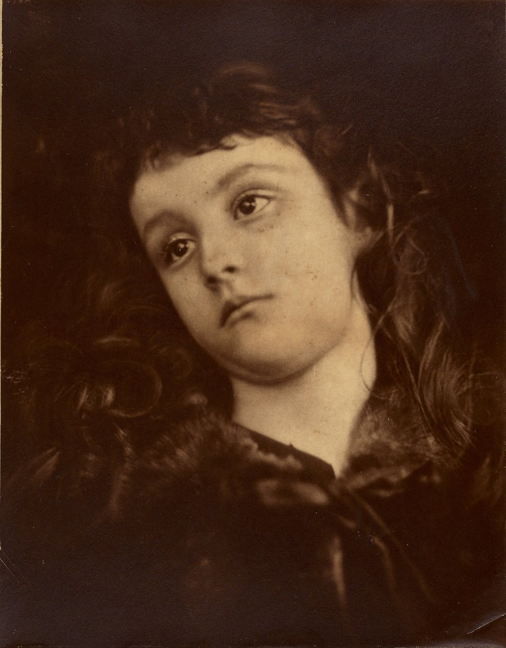 De "Gleaner" van neef Hardinge, Rachel Gurney door Julia Margaret Cameron