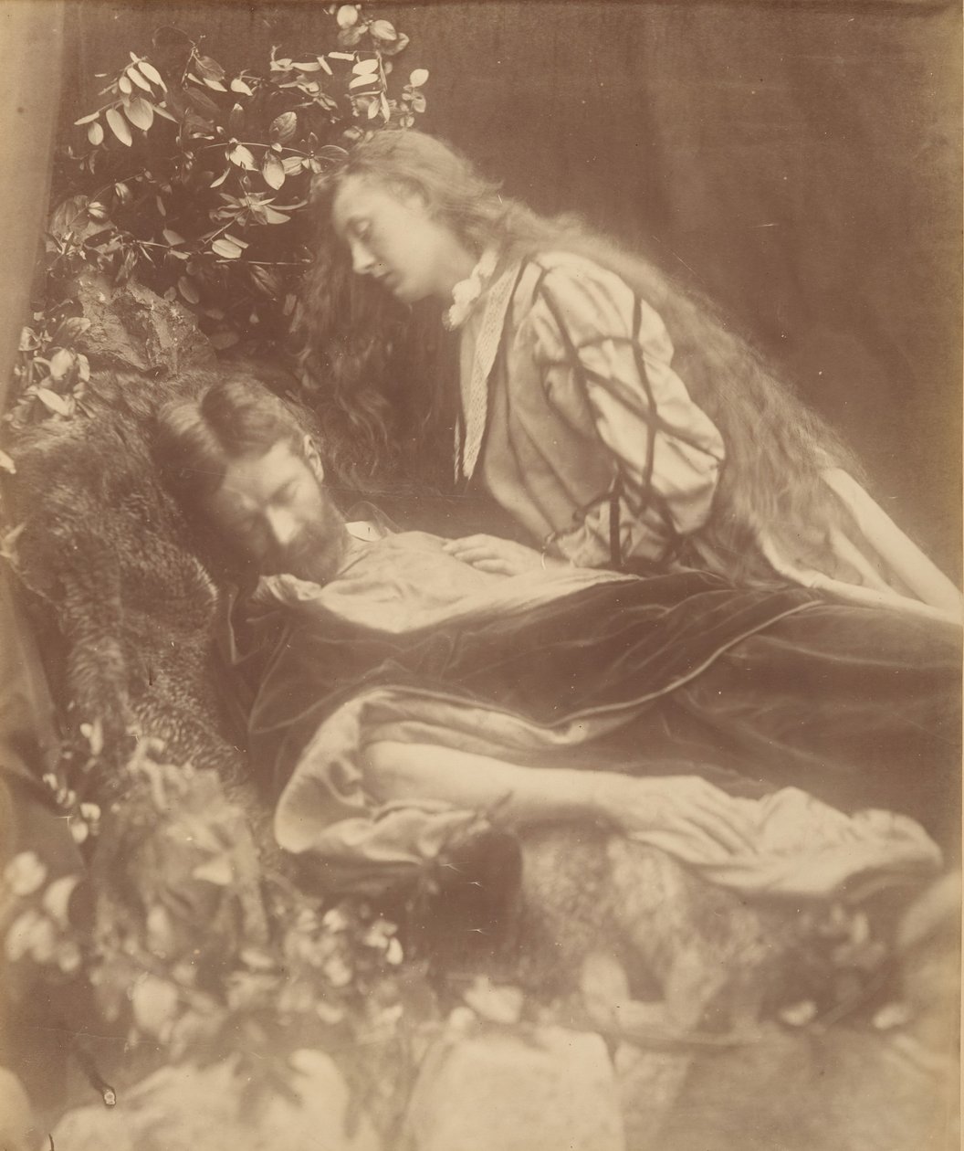 Gareth en Lynette, 1874 door Julia Margaret Cameron