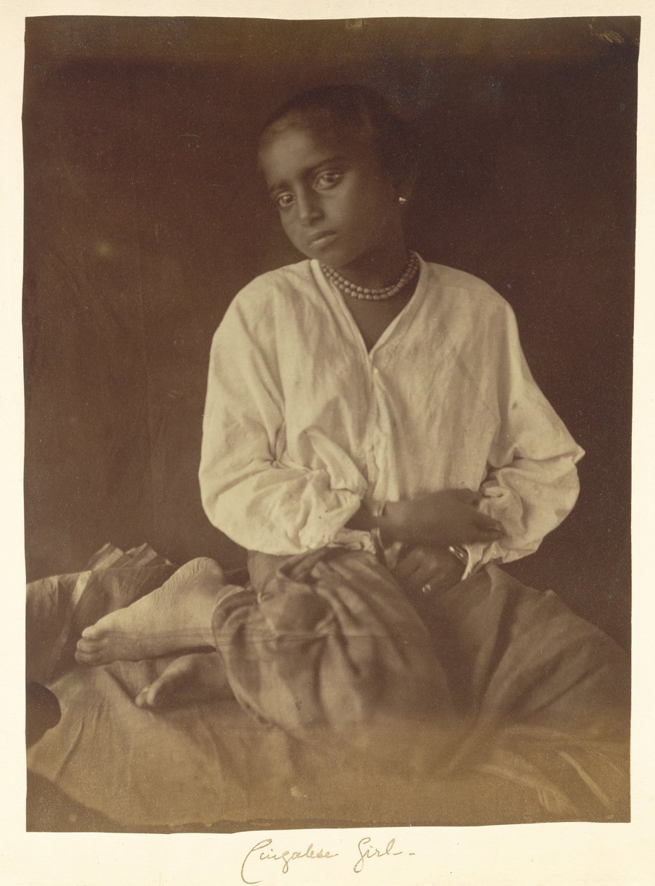 Meisje, Ceylon door Julia Margaret Cameron