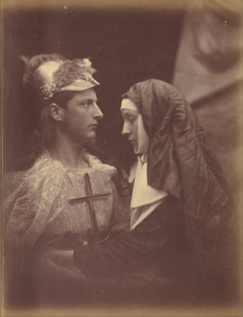 Sir Galahad en de bleke non door Julia Margaret Cameron