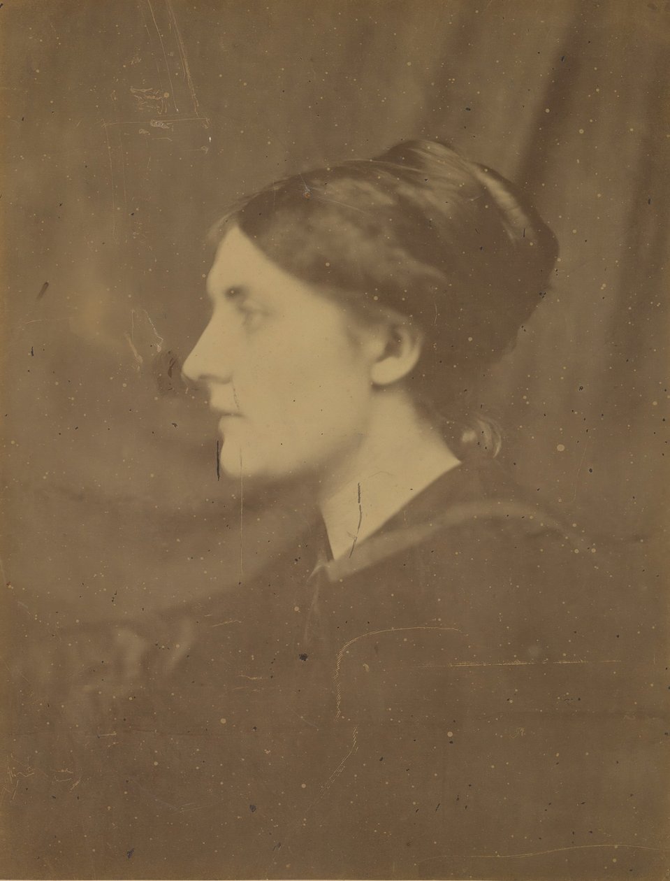 [Onbekende Vrouw in Profiel] door Julia Margaret Cameron
