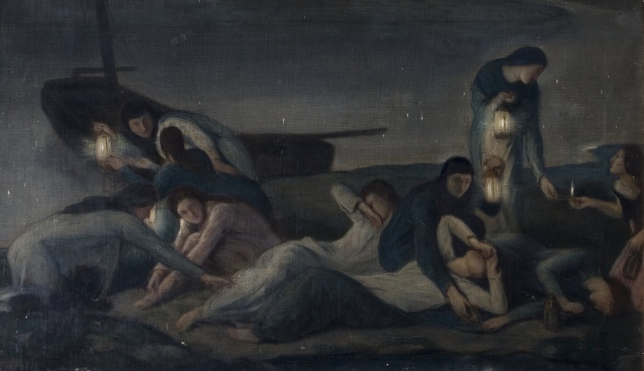 De wijze en dwaze maagden, ca. 1920 door Julia Wedgewood
