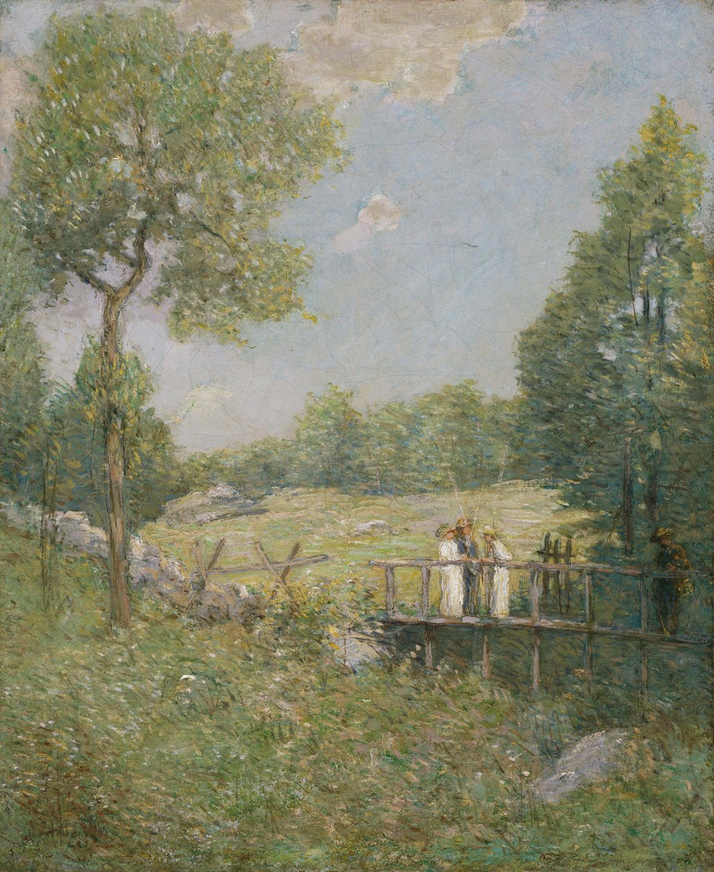 Het visfeest door Julian Alden Weir