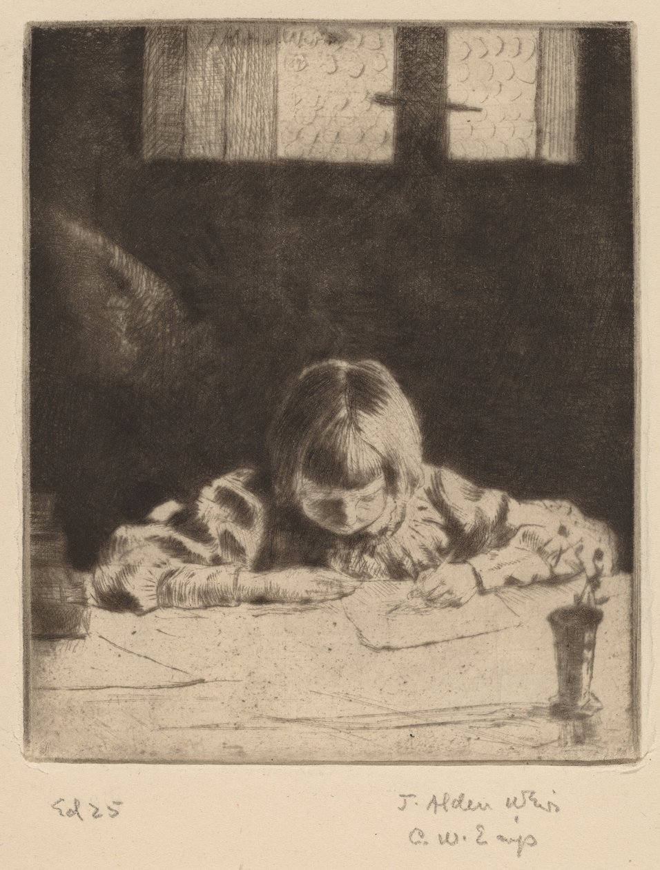 De kleine student door Julian Alden Weir