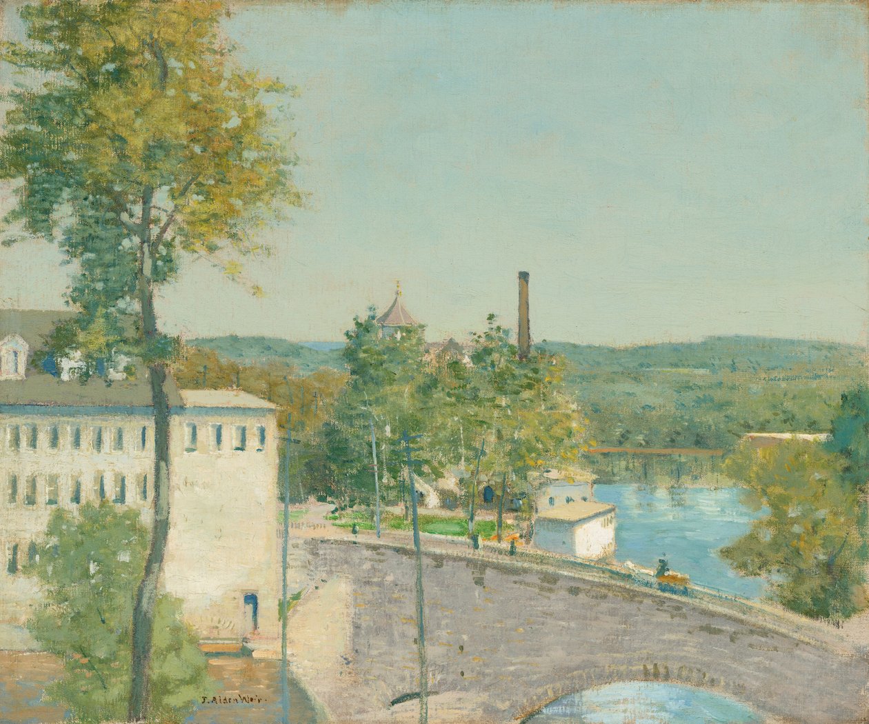 U.S. Thread Company Mills, Willimantic, Connecticut door Julian Alden Weir