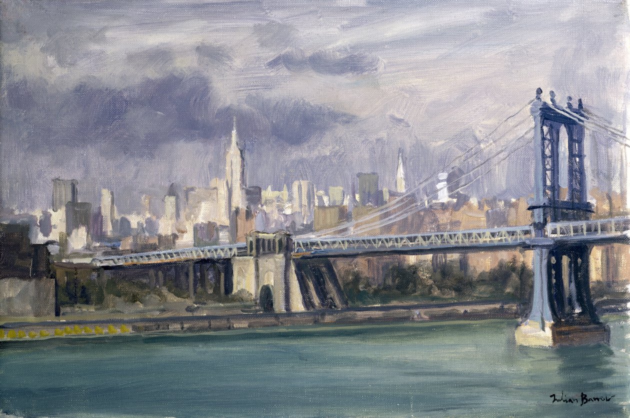 Manhattan Bridge, New York, 1996 door Julian Barrow