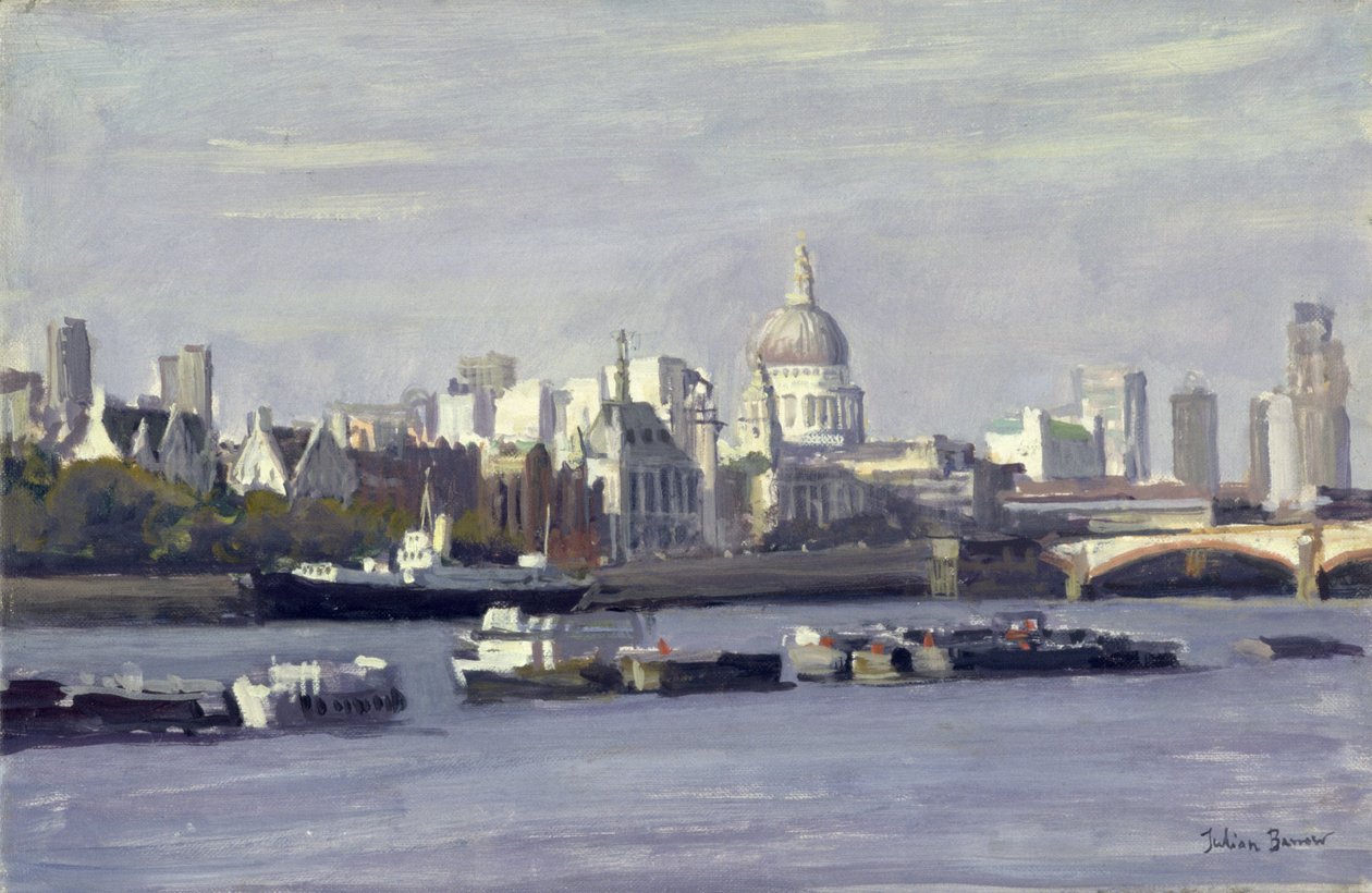 St. Pauls vanaf Bankside door Julian Barrow