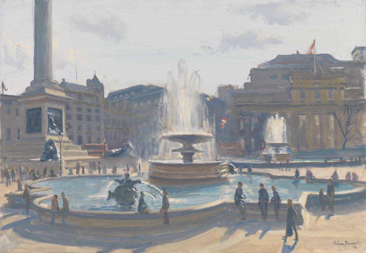 Trafalgar Square, 2010 door Julian Barrow