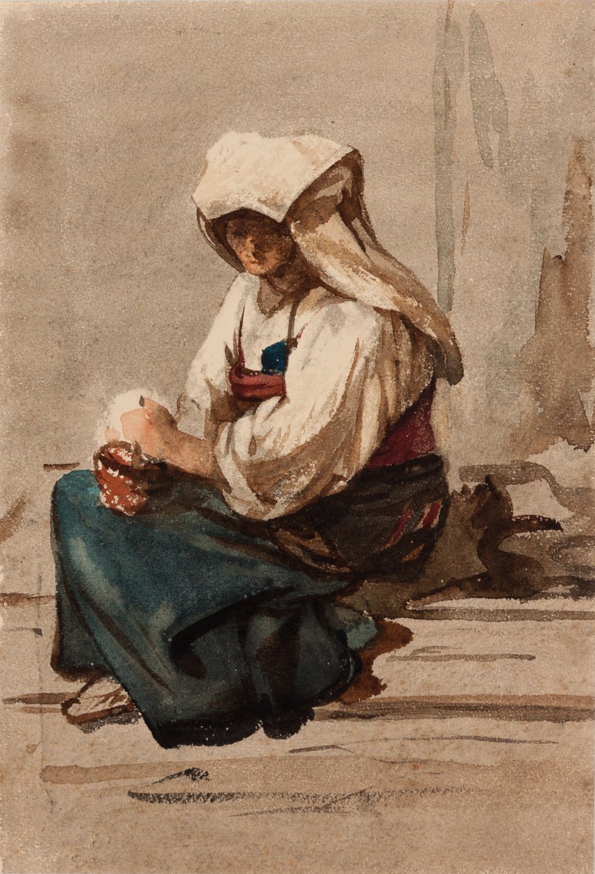 Italiaanse vrouw door Julie Wilhelmine Hagen Schwarz