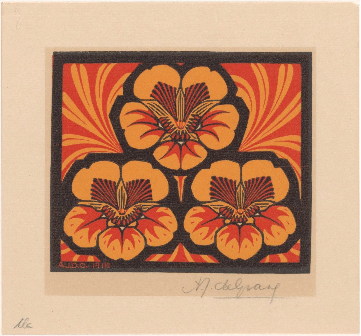 Oost-Indische kers door Julie de Graag (signed by artist)