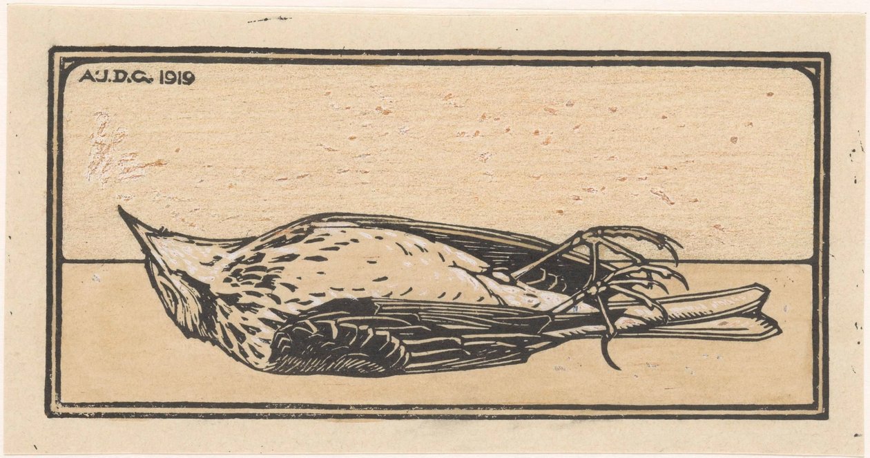 Dood vogeltje door Julie de Graag