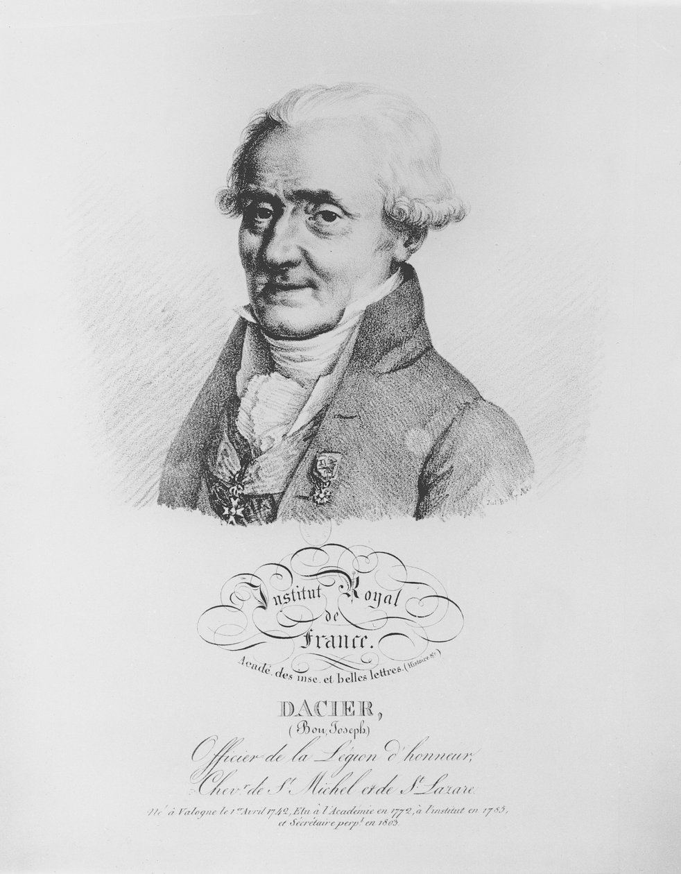 Bon-Joseph Dacier (1742-1833) uit 