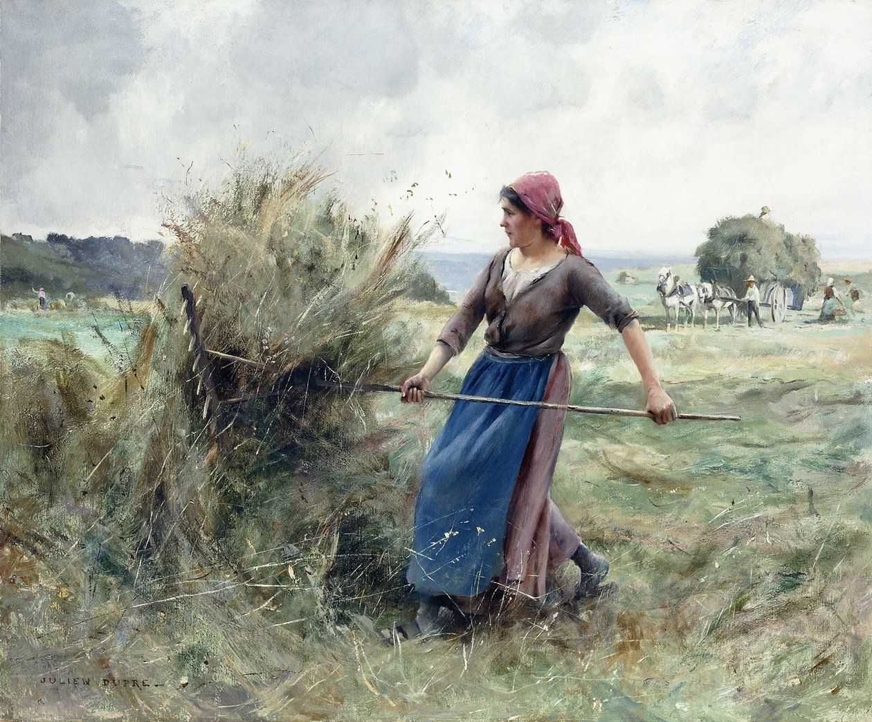 Boer en Hooi door Julien Dupre