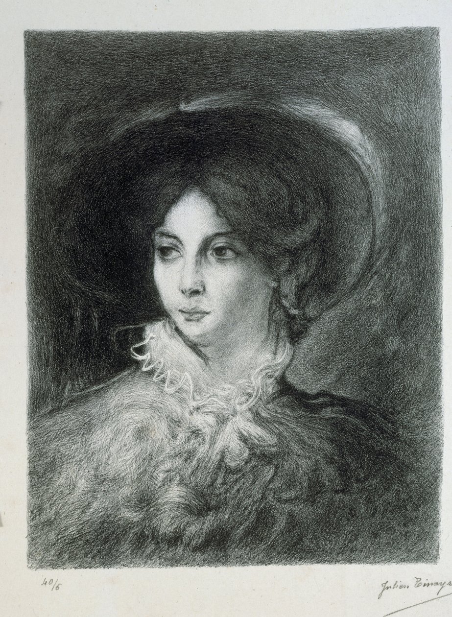 Portret van George Sand door Julien Tinayre