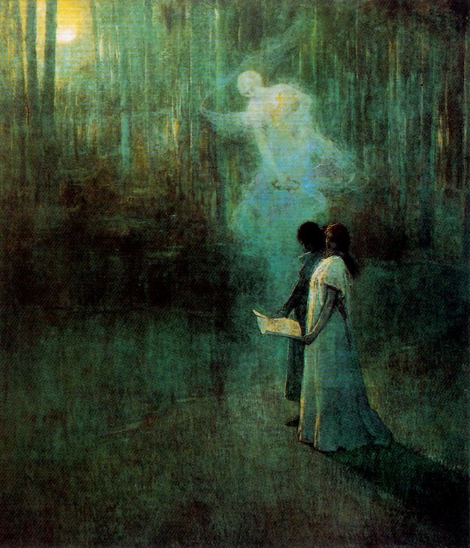 Liefdeslied door Julio Romero de Torres