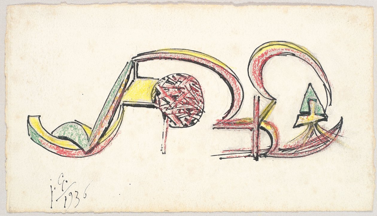 Femme allongée insectiforme door Julio Gonzales