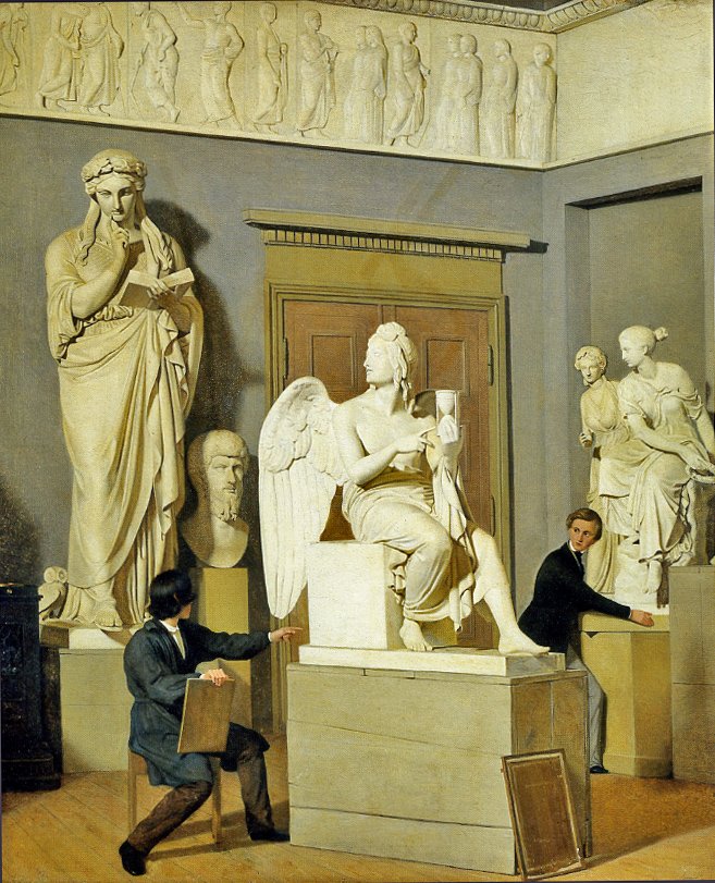 Fra Kunstakademiets figursal door Julius Exner