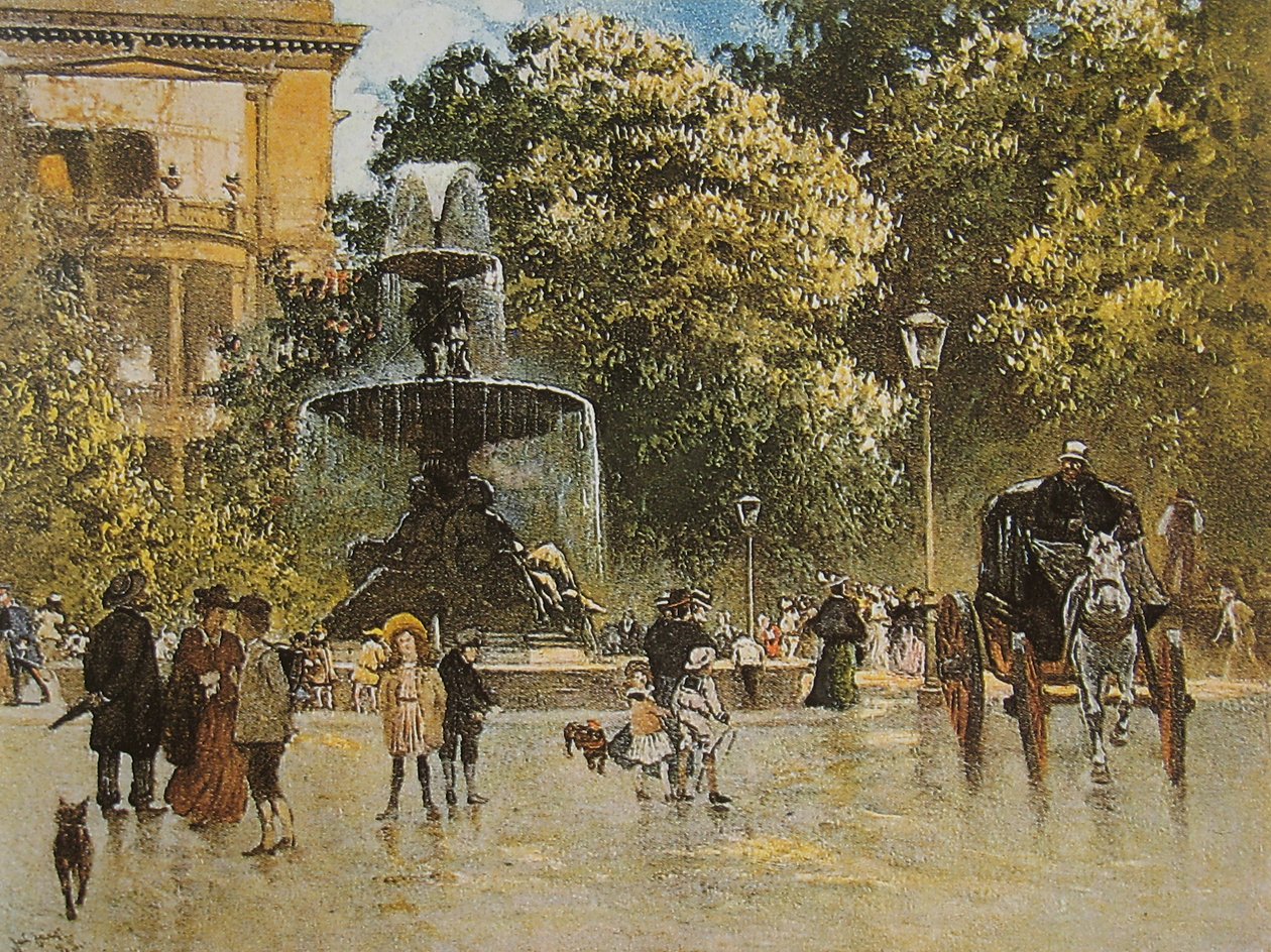 Kemperplatz, oud Berlijn, 1889? door Julius Jacob