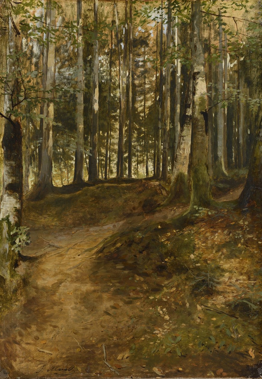Bosweg door Julius Mařák