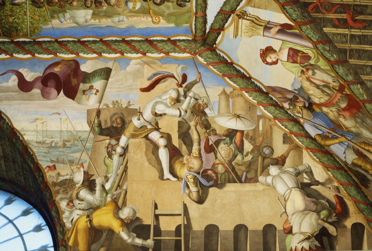 De Aanval op Bizerte door Julius Schnorr von Carolsfeld