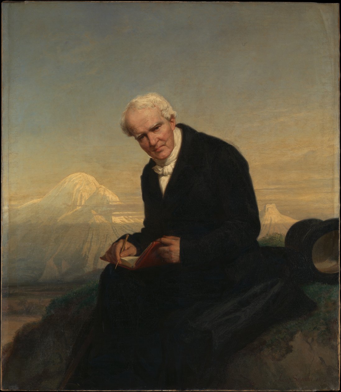 Baron Alexander von Humboldt door Julius Schrader