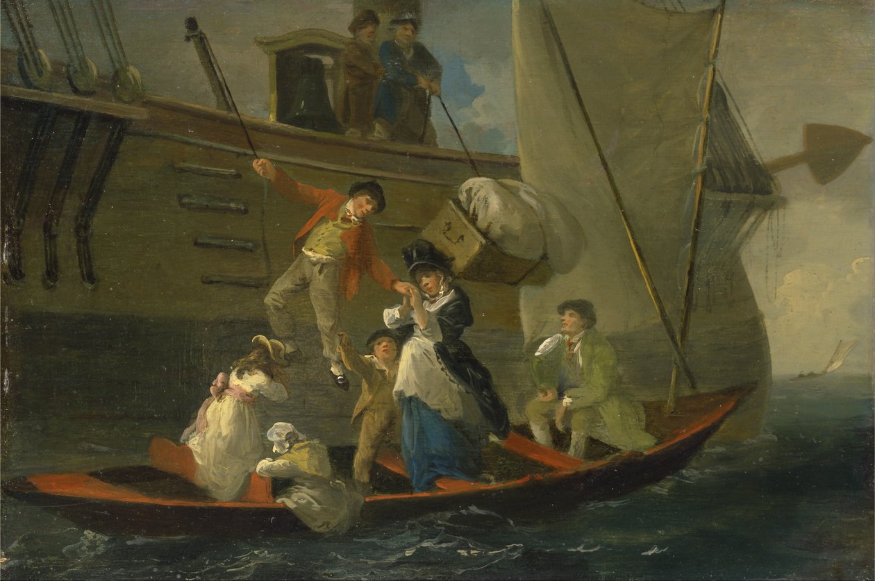 Afscheid van een getrouwde zeeman door Julius Caesar Ibbetson
