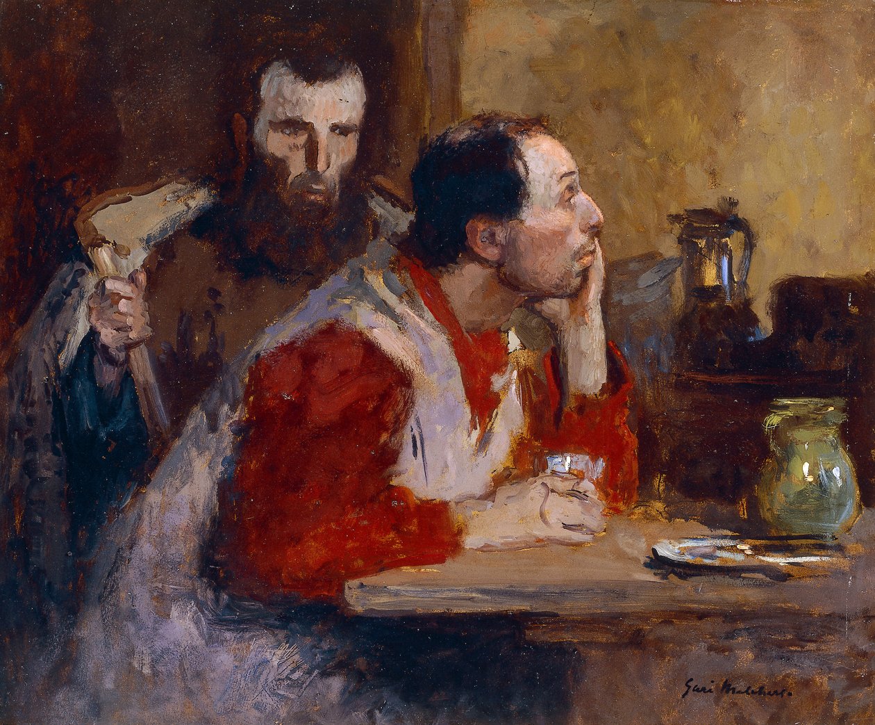 In een Herberg door Julius Gari Melchers
