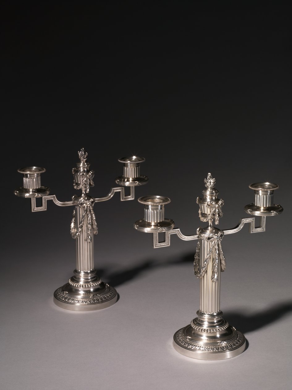 Kandelaar, firma van Peter Carl Fabergé door Julius Rappoport