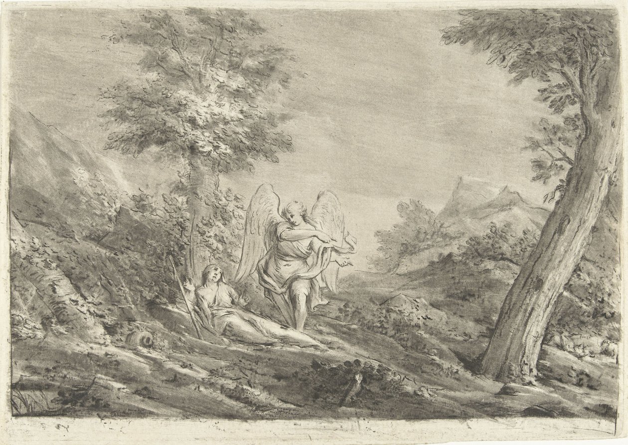 Hagar in de woestijn door Jurriaan Cootwijck