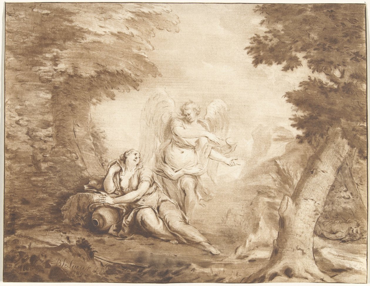 Hagar in de woestijn door Jurriaan Cootwijck