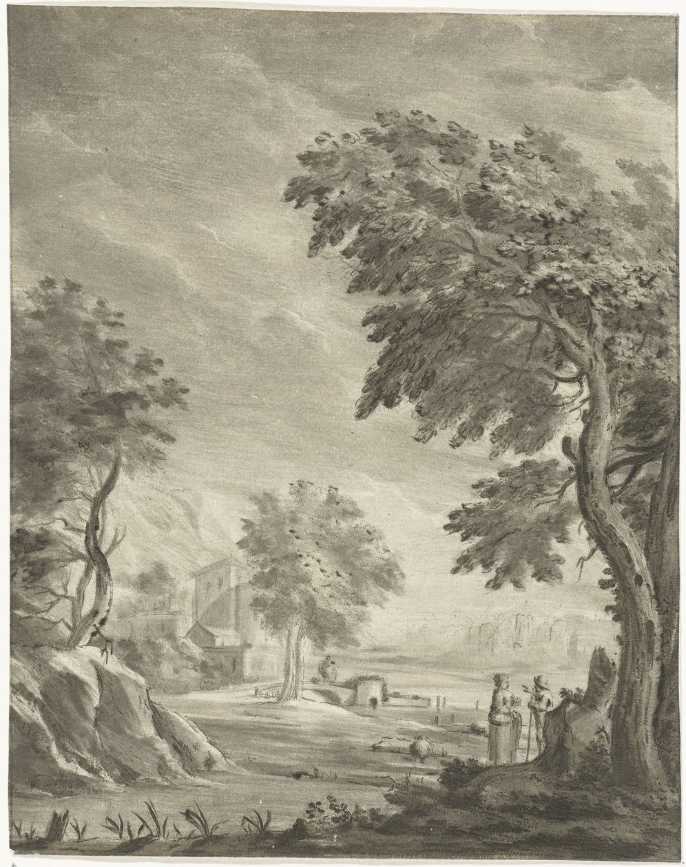 Landschap met weg door Jurriaan Cootwijck