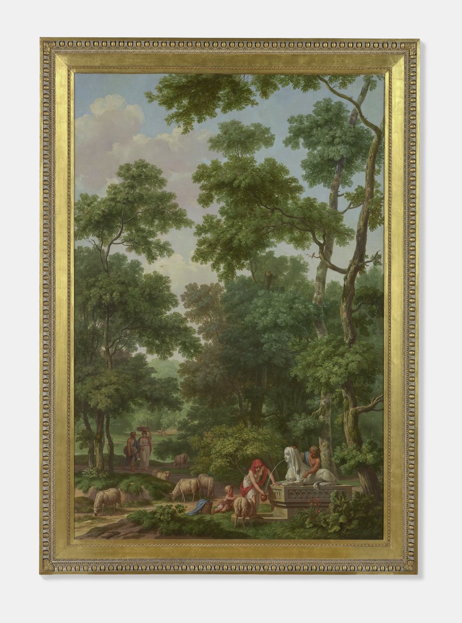 Arcadisch landschap met een sfinx door Jurriaan Andriessen