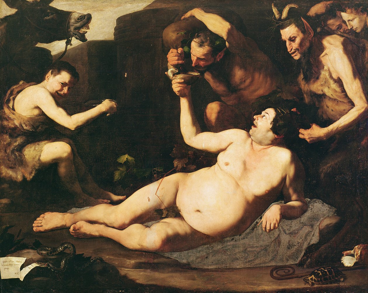 Dronken Silenus, 1626 door Jusepe de Ribera